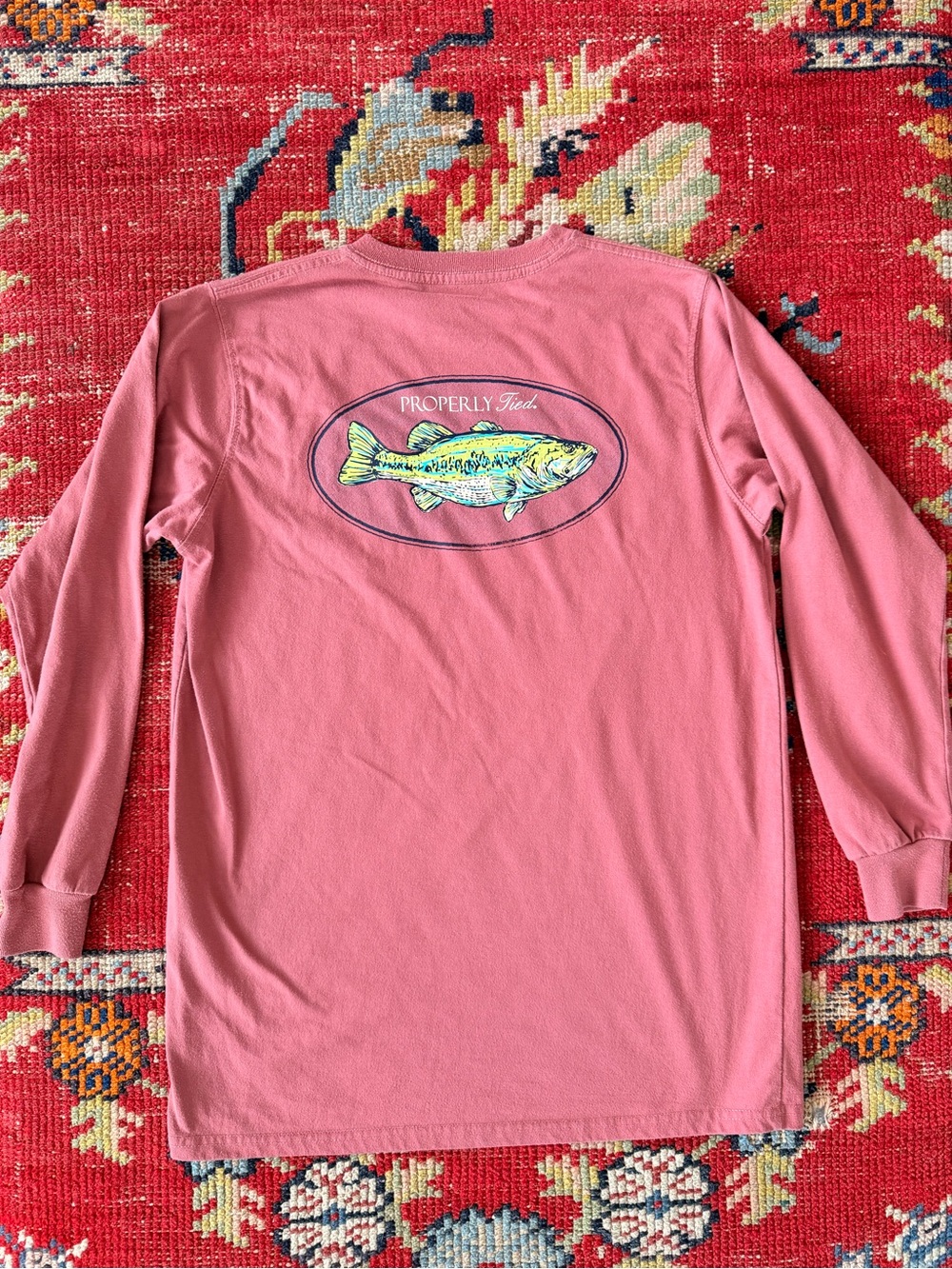 Boys XL Long-Sleeve Properly Tied T-Shirt